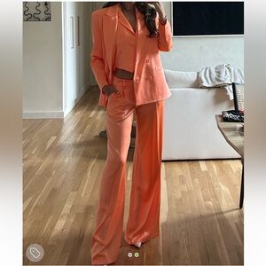 Alice + Olivia three piece satin suit
